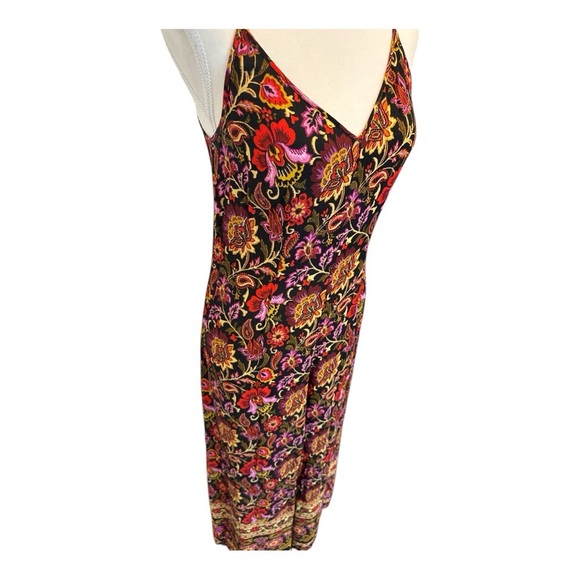 Anthropologie x Kachel Black Red Floral Wide Leg
Loose Fit Sleeveless Jumpsuit 4 - Picture 4 of 13